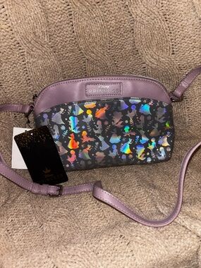 NWT Disney Princess Bioworld Holographic Iridescent Crossbody Bag Lavender